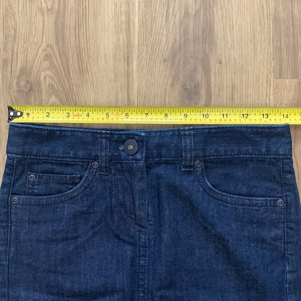 Ann Taylor Blue Jean Skirt, Size 00P - Picture 6 of 7